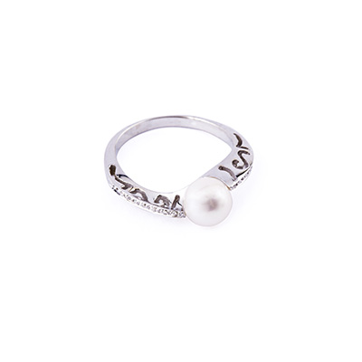 Anello con Perla Akoya e Diamanti - Oro